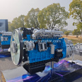 Air intake supercharging and intercooling engine